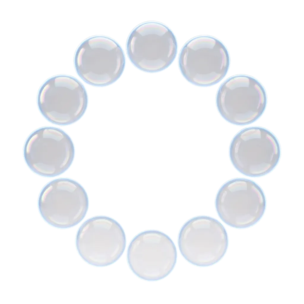 A ring of separated bubbles used as a scoring gate